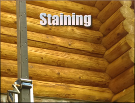  Franklin County, Kentucky Log Home Staining